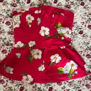 Hollister Bright Pink Smocked Top